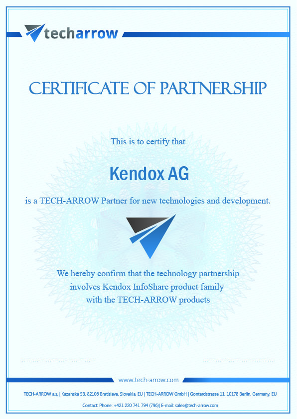 certificate_techarrow-kendox
