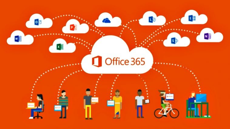 office 365 people with notebooks cartoon
