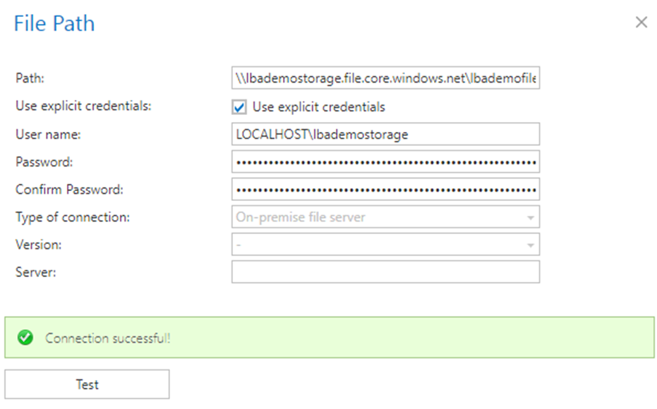 Azure file share archiving