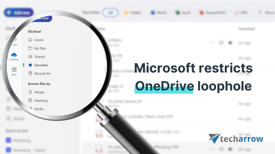 Microsoft restricts onedrive loophole tech arrow