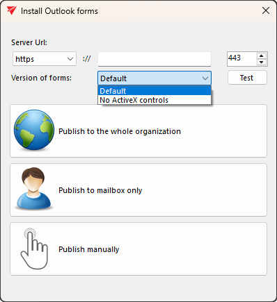 Outlook forms installer